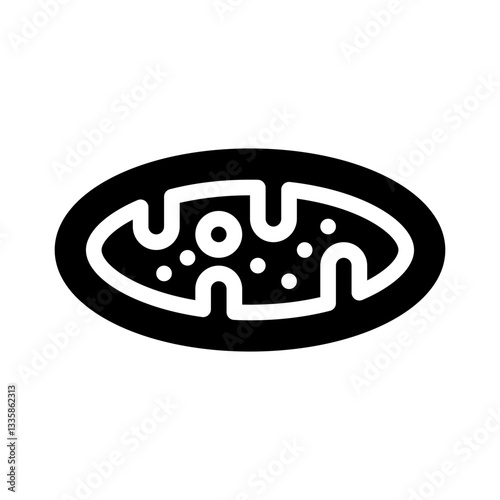 mitochondria glyph icon