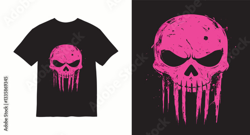 Graffiti skull graphic vector t-shirt design