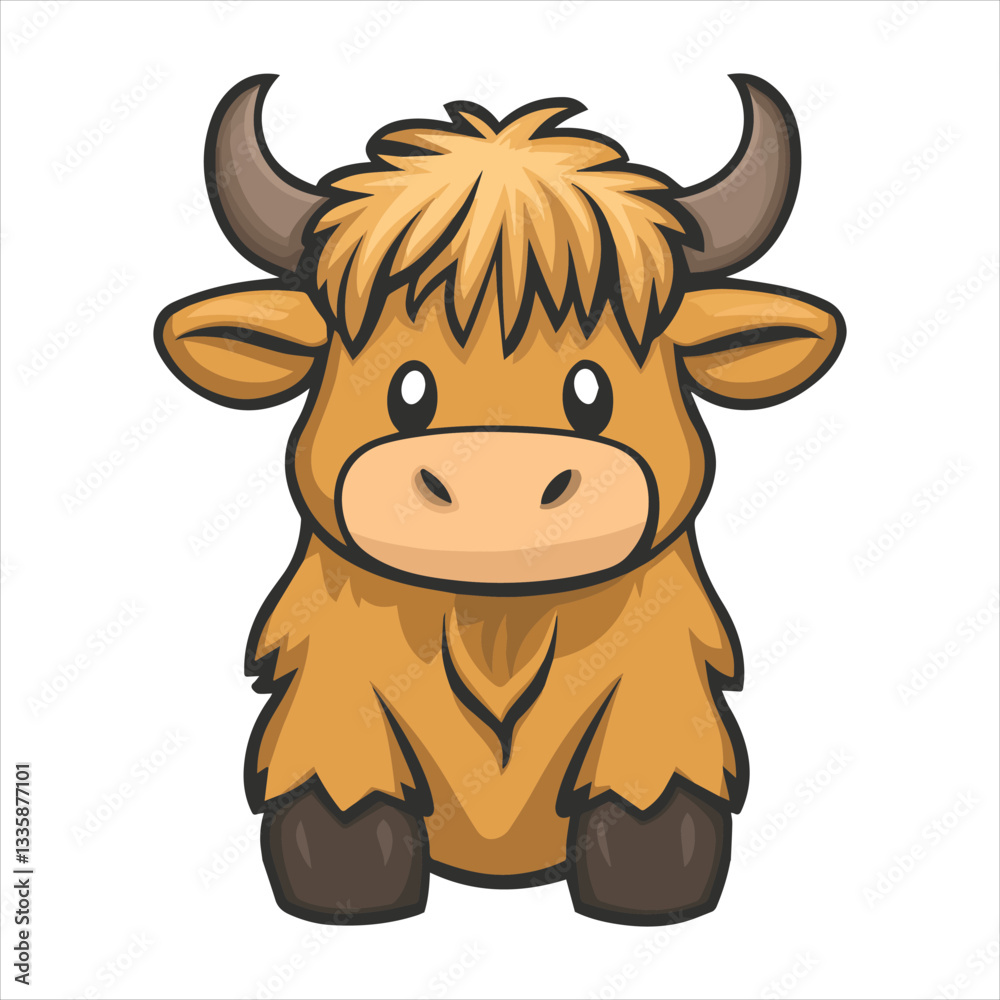 Adorable Baby Highland Cow Vector Art
Adorable Baby Highland Cow Vector Art
