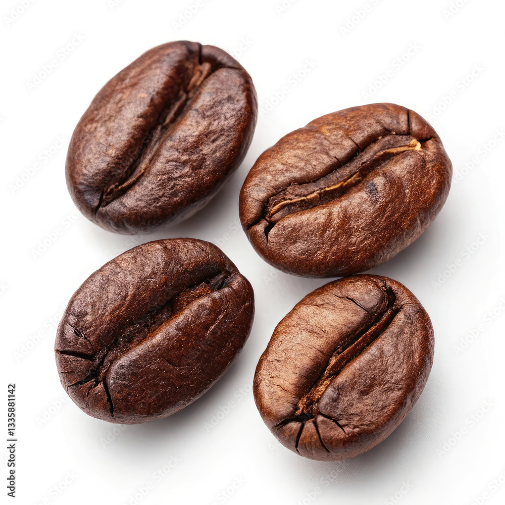 coffee beans isolated on white background coffee beans isolated on white background