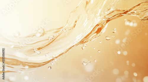 ゴールドの化粧水　Generated image