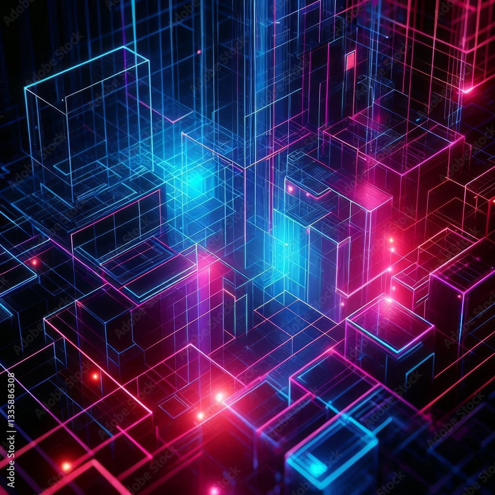 Fototapeta premium abstract technology background