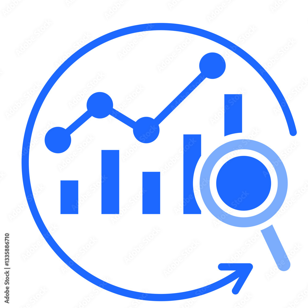Business Impact Analysis Icon Element For Design Business Impact Analysis Icon Element For Design