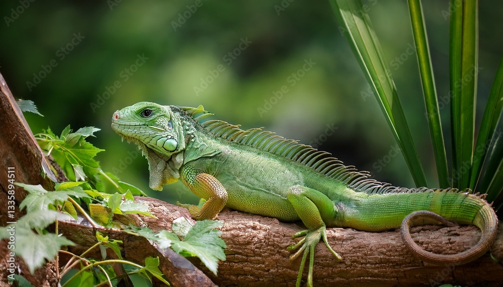 Fototapeta premium common basilisk basiliscus basiliscus