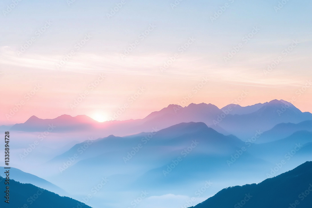 Fototapeta premium mountain view background, wallpaper