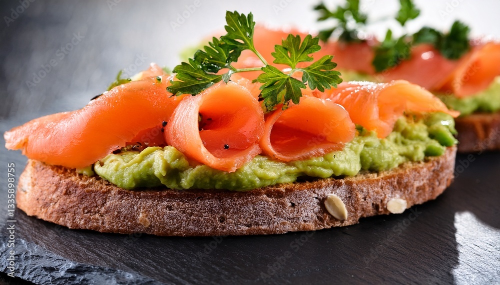 smoked salmon avocado toast with fresh herbs gourmet breakfast smoked salmon avocado toast with fresh herbs gourmet breakfast