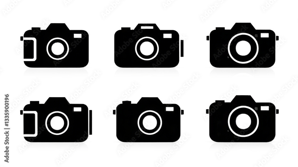 Camera icon set. Photo camera in flat style. photo camera icon. camera photography icon. vector illustration Camera icon set. Photo camera in flat style. photo camera icon. camera photography icon. vector illustration
