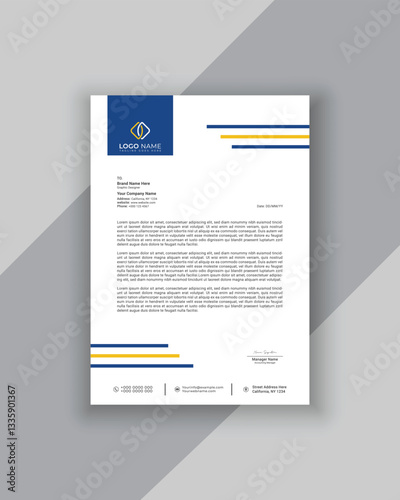 Corporate Letterhead  design template
