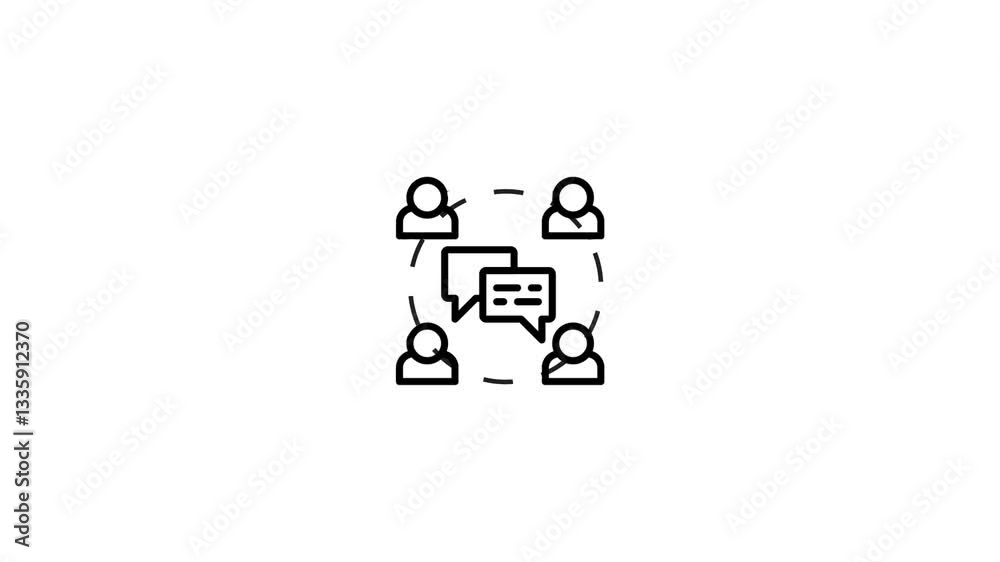 group people icon animation video loop group people icon animation video loop