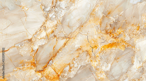 Vienna Sunset marble, soft champagne beige with flowing gold veins, warm and luxurious for refined spaces