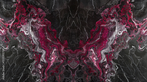 Vienna Noir marble, jet-black base with striking white veins, sleek and sophisticated for contemporary decor