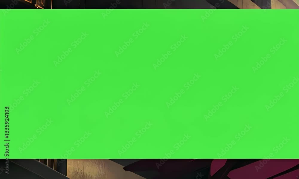 simple animated video displaying bold solid colored shape designs merging with traditional asian architecture, perfectly suited as a stinger transition