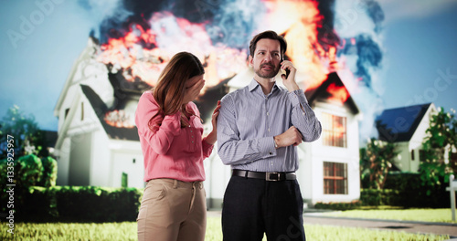 Emergency Response Team Dispatched to Fight Natural Wildfire Disaster