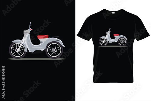 Motorbike & Scooter Riders T-Shirt Design