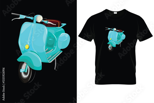 Motorbike & Scooter Riders T-Shirt Design