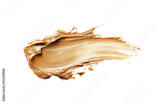 Peanut Butter Swatch, Isolated on Transparent Background