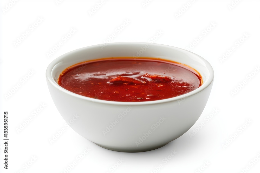 Tomato Soup Bowl of Tomato Soup on White Background Close Up Food Photography Comfort Food Healthy Lunch Tomato Soup Bowl of Tomato Soup on White Background Close Up Food Photography Comfort Food Healthy Lunch