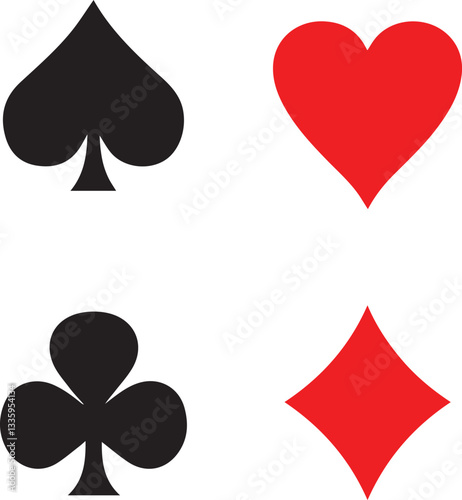 playing cards icon vector