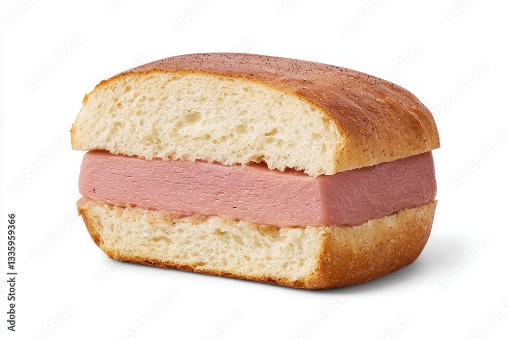 Classic bologna sandwich on white with bread and bologna capturing simple food still life delicious bread food Classic bologna sandwich on white with bread and bologna capturing simple food still life delicious bread food