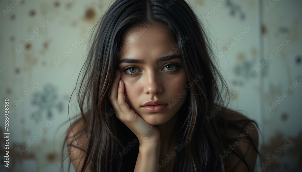 beautiful sad and desperate hispanic woman suffering depression thoughtful frustrated beautiful sad and desperate hispanic woman suffering depression thoughtful frustrated