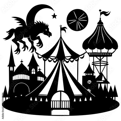 vector illustration of a carnival