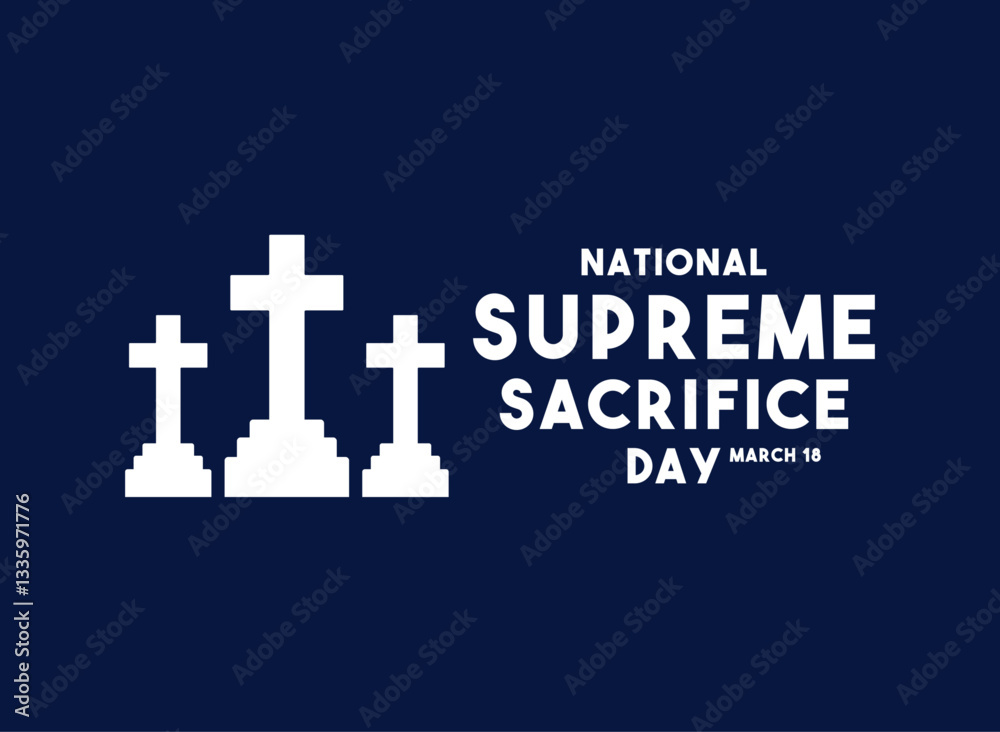 Fototapeta premium National Supreme Sacrifice Day. March 18.