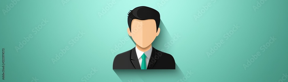 Professional man in suit against a striking green background, portrait of style and success Professional man in suit against a striking green background, portrait of style and success