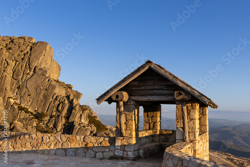 Sunset at The Horn picnic hut area, Mount Buffalo National park in Victoria Australia. It offers mesmerizing view of the scenic Australian alpine range from a distance.