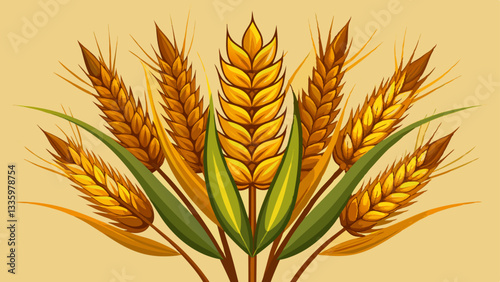 wheat isolated