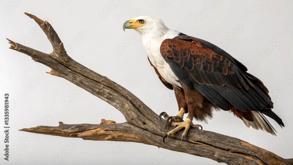 Obraz premium African Fish Eagle on studio background 