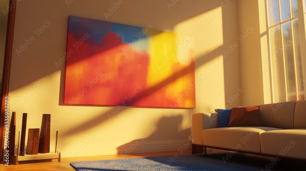 Modern Room with Art and Natural Light