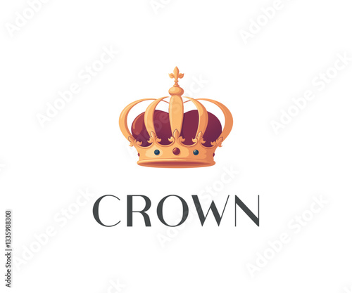 Golden Royal Crown, Jewel, Monarchy, King, Queen, Regal, Emblem, Symbol, Power, Majesty