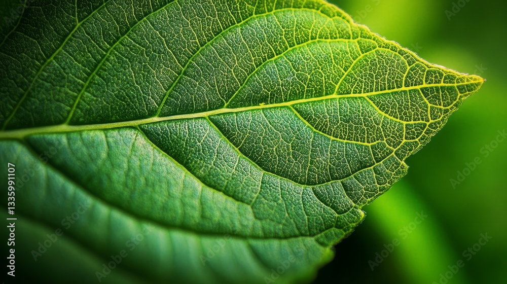 Vibrant green leaf texture in close-up, showcasing nature's organic beauty and intricate details.
Vibrant green leaf texture in close-up, showcasing nature's organic beauty and intricate details.