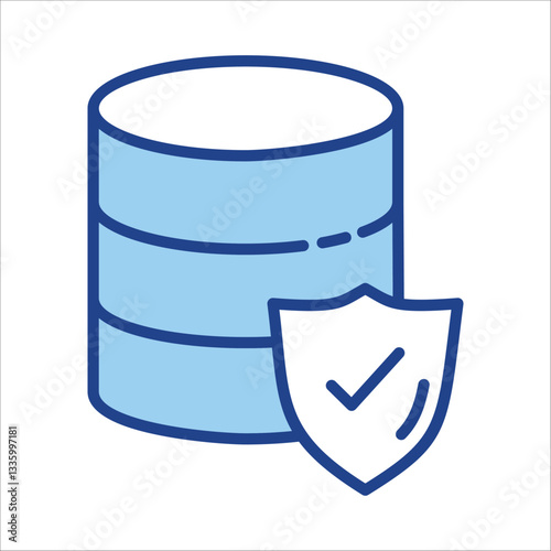 Database Icon Single Vector Collection 