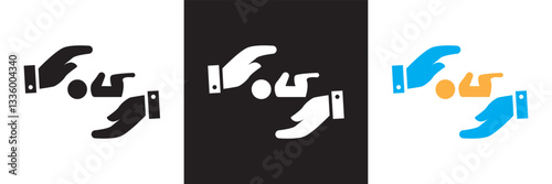 Childcare icon. Vector illustration. isolated on white and black background. EPS 10