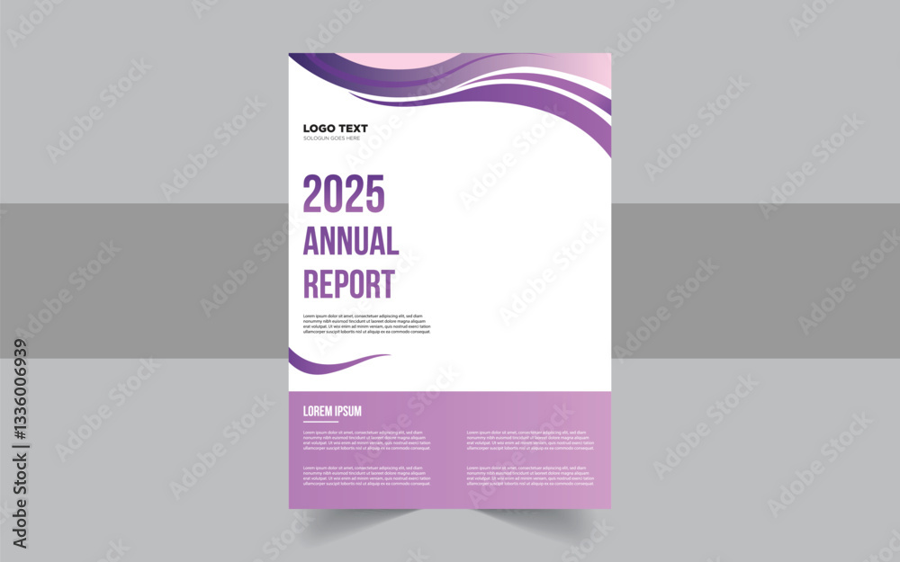 Fototapeta premium Modern Corporate Flyer Design Template