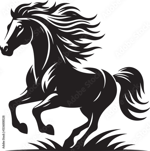 Majestic Running Horse Vector Pack