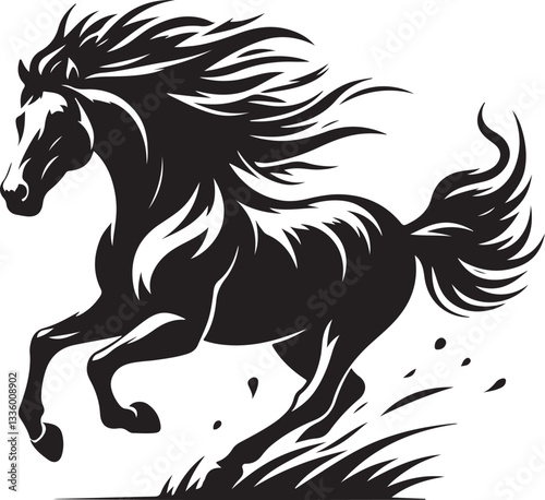 Majestic Running Horse Vector Pack