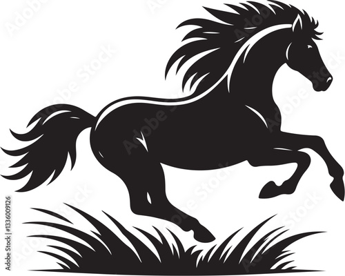Majestic Running Horse Vector Pack