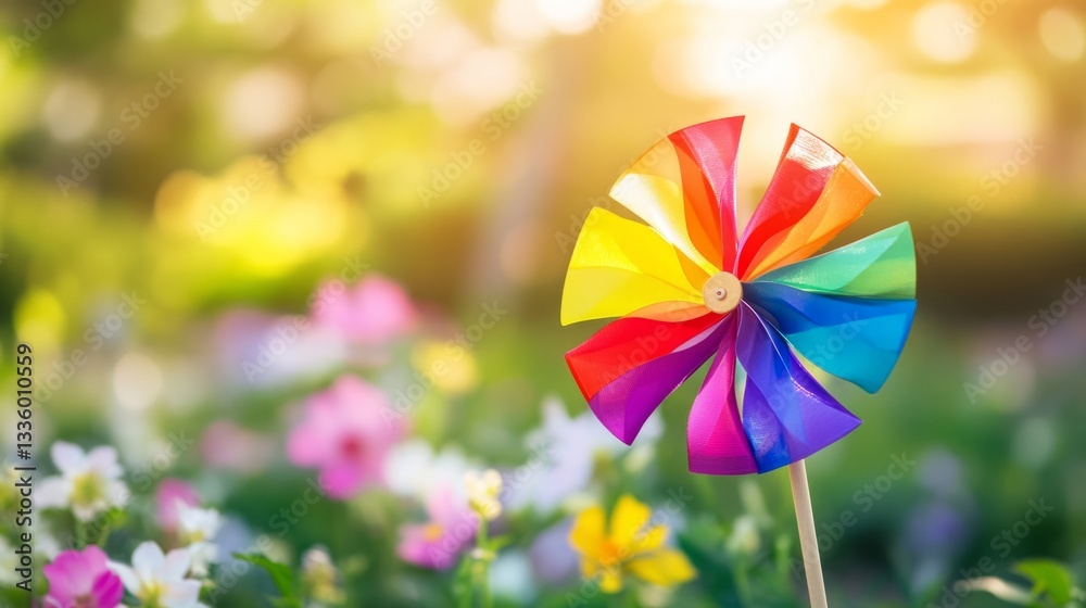 A spinning rainbow pinwheel captures joy and playfulness, symbolizing the vibrant spirit of International Children's Day.
A spinning rainbow pinwheel captures joy and playfulness, symbolizing the vibrant spirit of International Children's Day.
