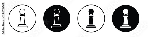 Chess pawn vectors icons graphics pack