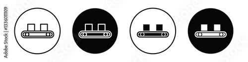 Conveyor belt vectors icons graphics pack