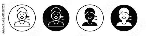Cough vectors icons graphics pack