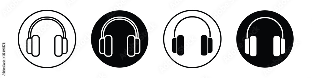 Ear muffs vectors icons graphics pack Ear muffs vectors icons graphics pack