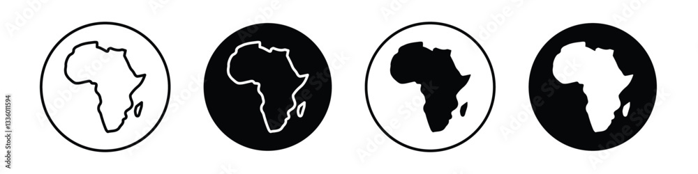 Earth africa vectors icons graphics pack Earth africa vectors icons graphics pack