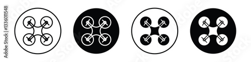 Drone vectors icons graphics pack