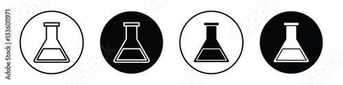 Flask vectors icons graphics pack