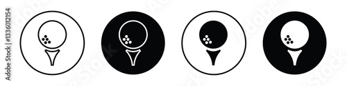 Golf ball vectors icons graphics pack