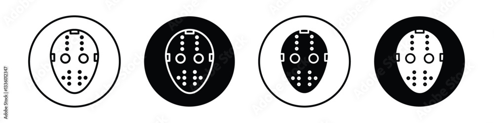Hockey mask vectors icons graphics pack Hockey mask vectors icons graphics pack