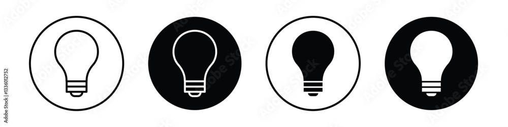 Light bulb vectors icons graphics pack Light bulb vectors icons graphics pack